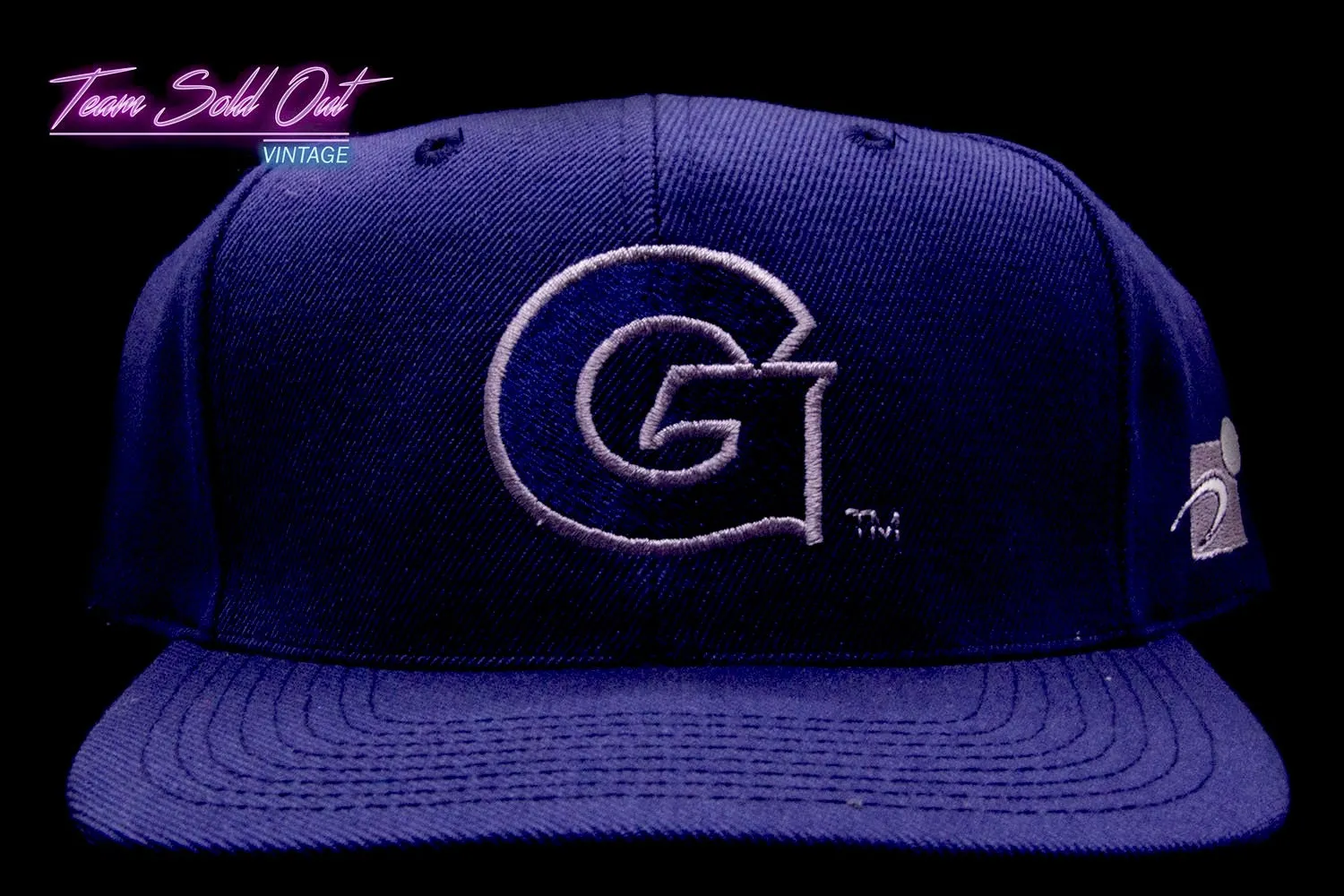 Vintage Sports Specialties Plain Logo Georgetown Hoyas Snapback Hat NCAA