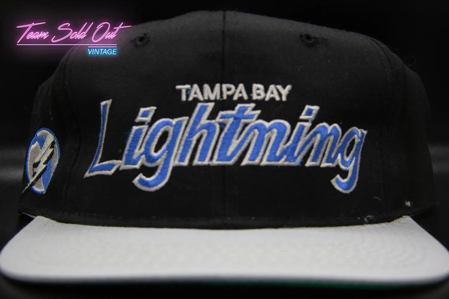 Vintage Sports Specialties Tampa Bay Lightning Double Script Snapback Hat NHL