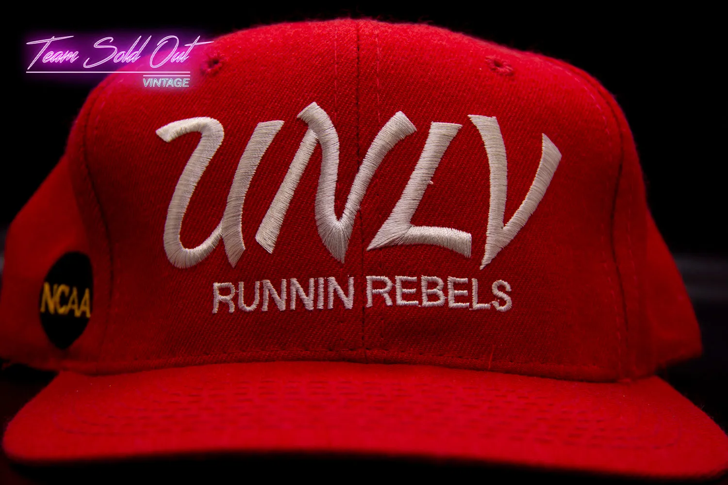 Vintage Sports Specialties The Pro UNLV Runnin' Rebels Single Script Snapback Hat NCAA