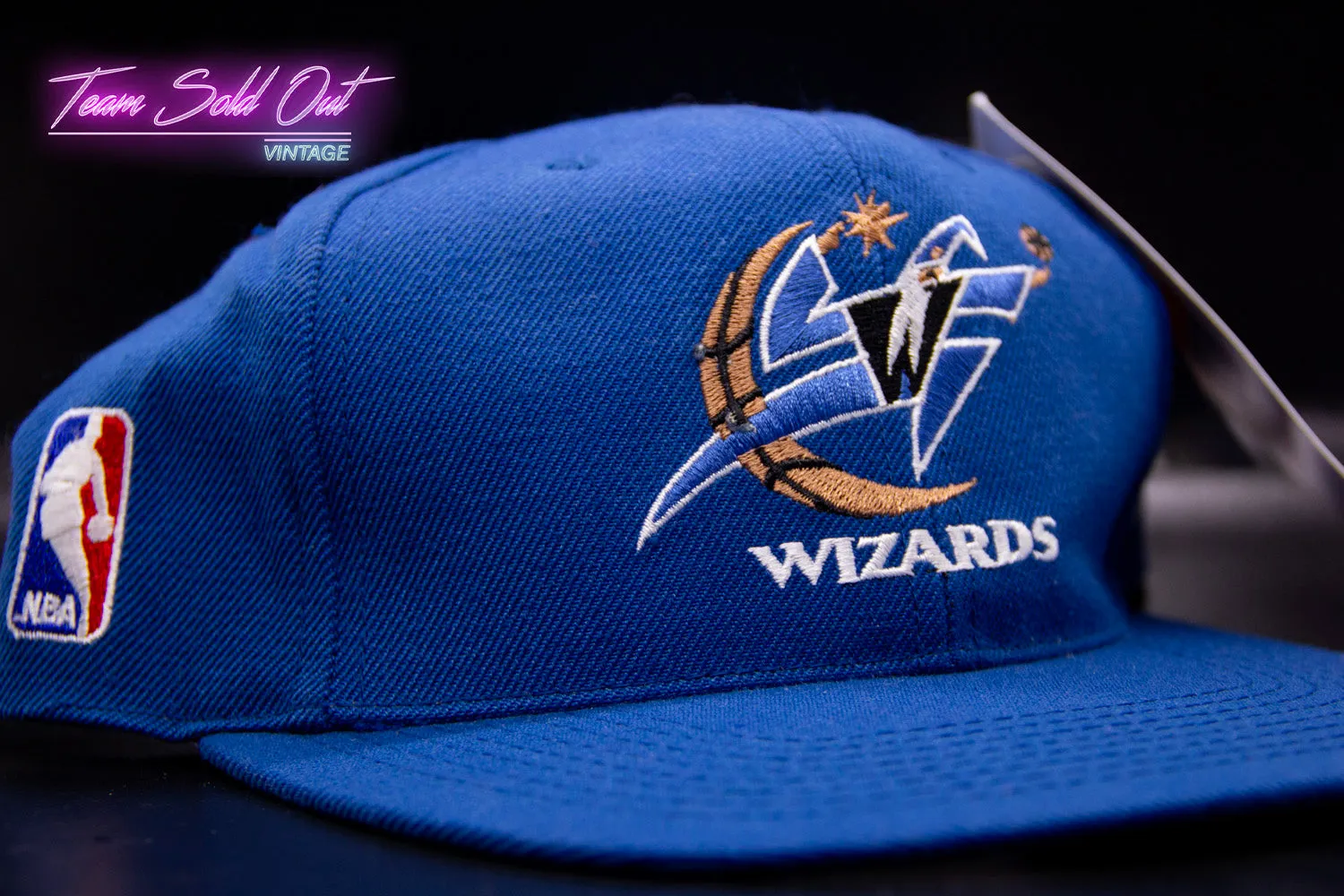 Vintage Sports Specialties Washington Wizards Plain Logo Snapback Hat NBA