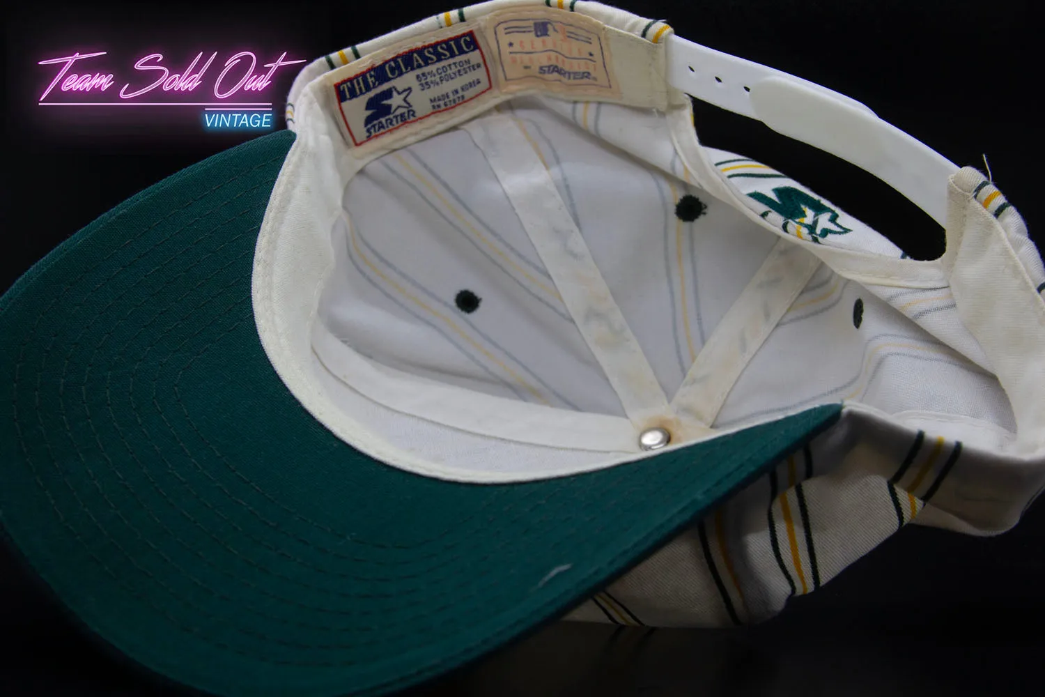 Vintage Starter Oakland Athletics Plain Logo Snapback Hat MLB