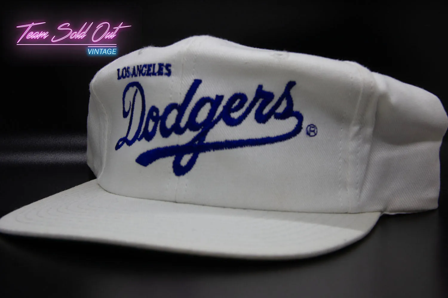 Vintage Twins Los Angeles Dodgers Script Snapback Hat MLB