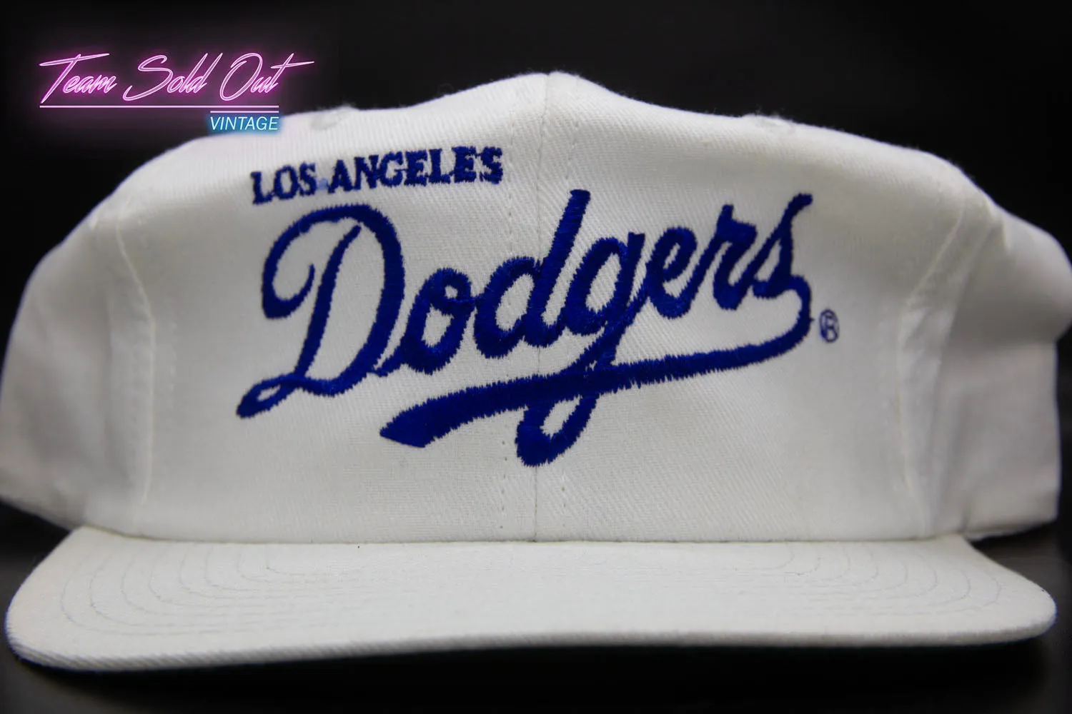 Vintage Twins Los Angeles Dodgers Script Snapback Hat MLB