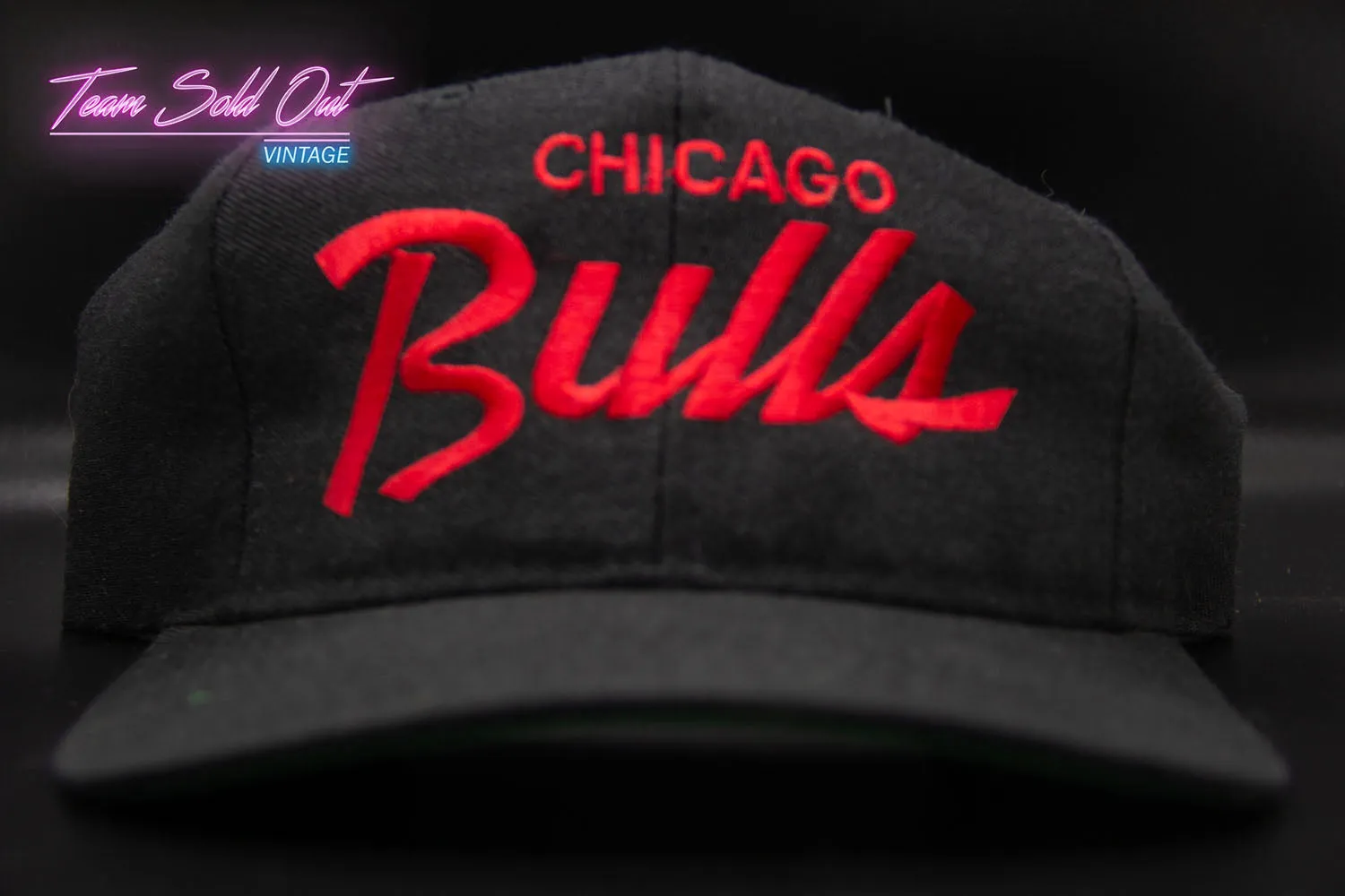 Vintage Youngan Chicago Bulls Single Script Snapback Hat NBA