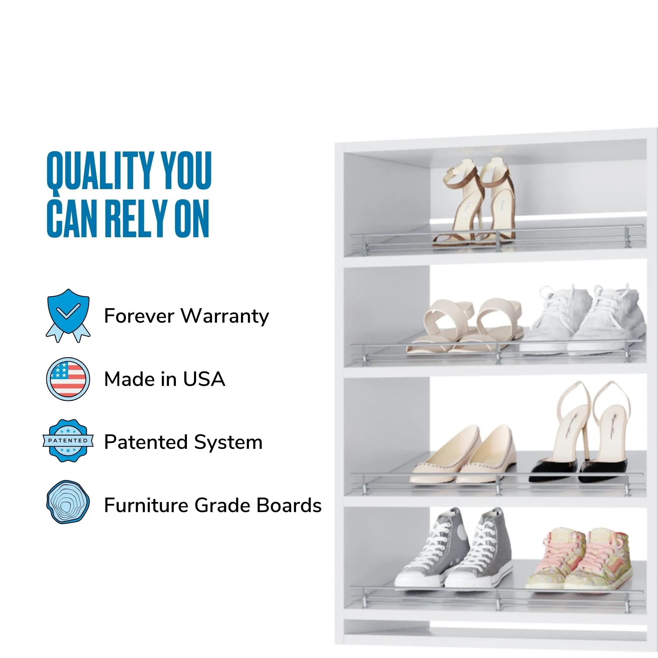 Vista Shoe Shelf Short Tower