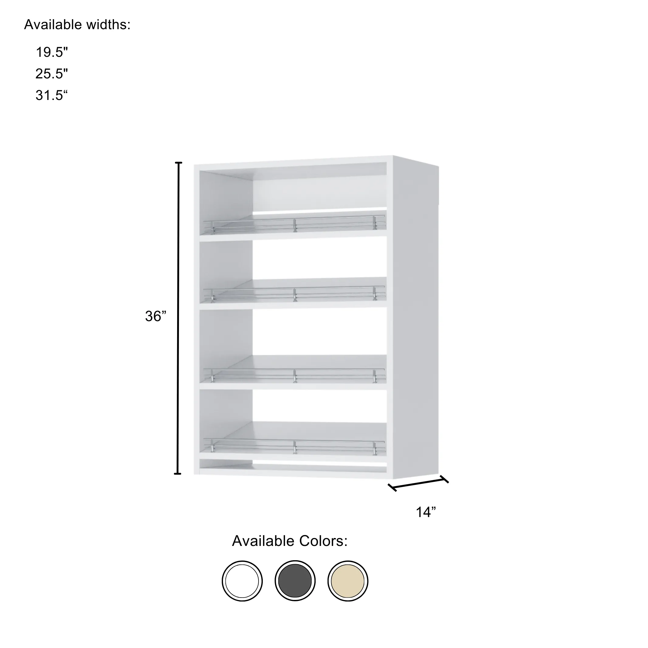 Vista Shoe Shelf Short Tower