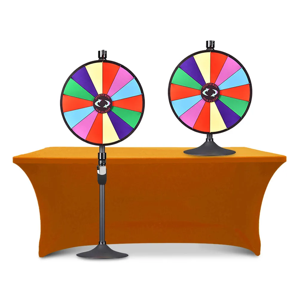 WinSpin 24" 14 Slot Floor Stand Color Clicker Dry Erase Prize Wheel