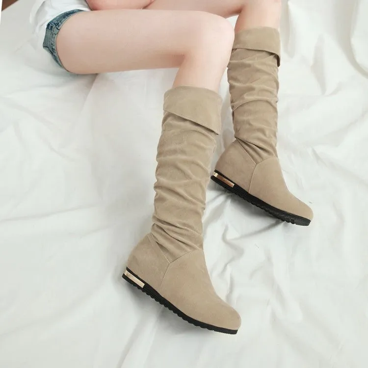 Women's Wedges Heels Tall Boots