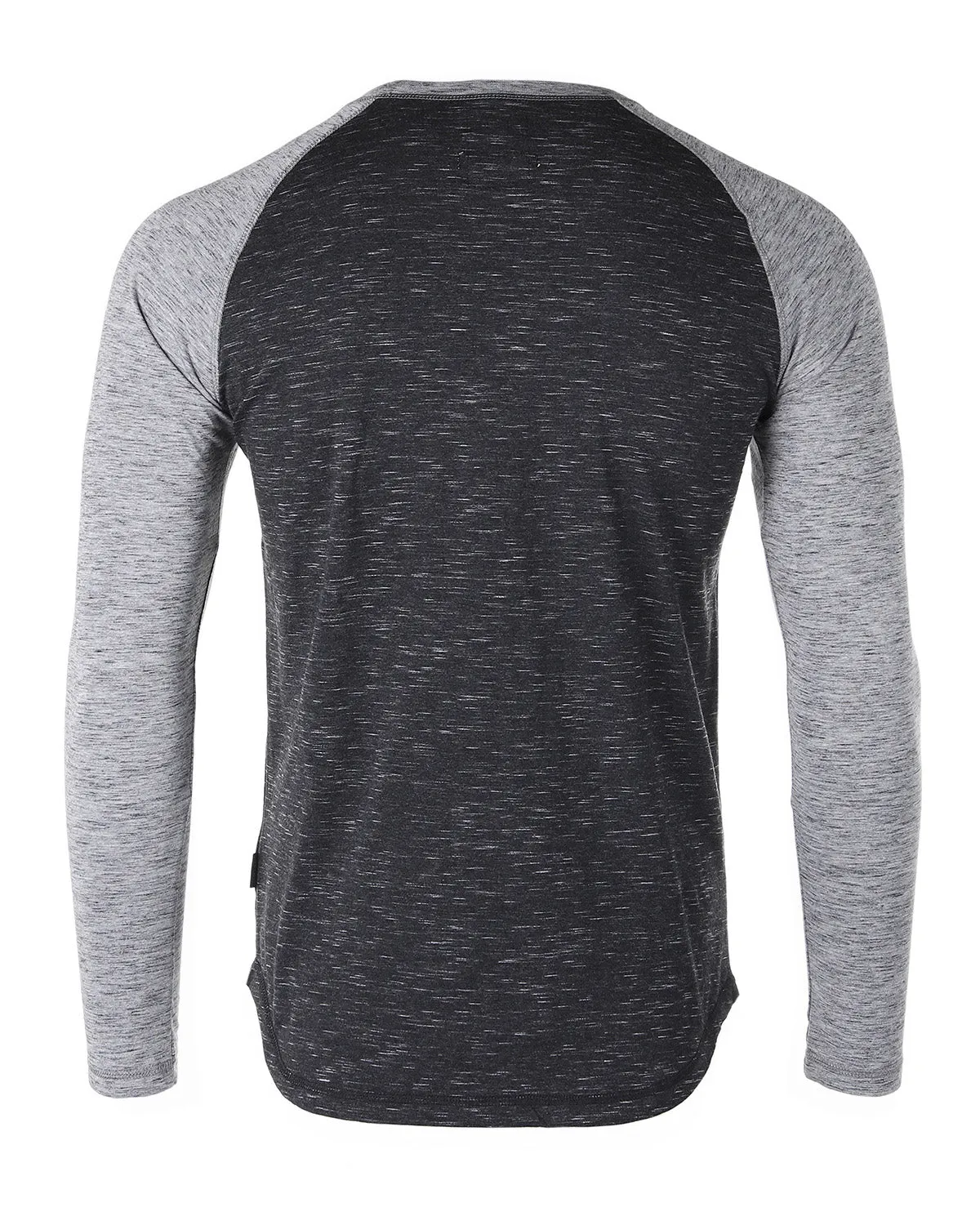 ZIMEGO Men Athletic Fit Baseball Retro Contrast Long Sleeve Raglan T-Shirt