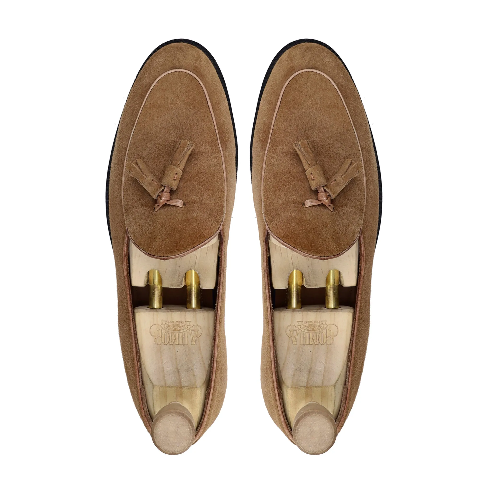 Zografou - Men's Camel Kid Suede Loafer