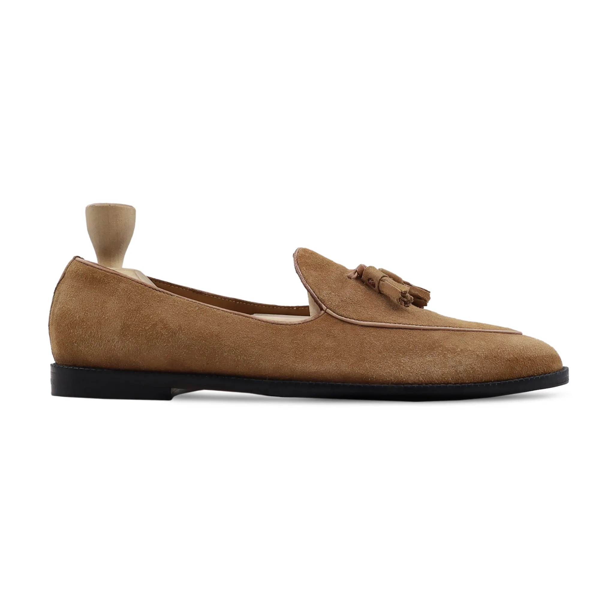 Zografou - Men's Camel Kid Suede Loafer